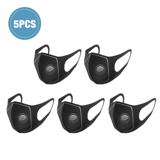 Sponge Anti-haze Face Mask Washable Masks with Breathing Valve Dustproof Protection