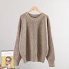 MASTGOU Wool Women's Sweater Autumn Winter Warm Turtlenecks Casual Loose Oversized Lady Sweaters Knitted Pullover Top Pull Femme