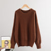 MASTGOU Wool Women's Sweater Autumn Winter Warm Turtlenecks Casual Loose Oversized Lady Sweaters Knitted Pullover Top Pull Femme