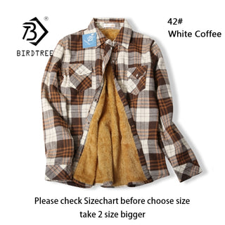 Velvet Thick Warm Women's Plaid Shirt Female Long Sleeve Tops M-5XL Winter Fleece Casual Check Blouse Autumn Clothes T77710A