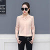 Summer Korean Fashion Womens Tops and Blouses Chiffon Women Blouses Short Sleeve White Office Lady Shirts Ladies Tops