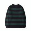 Autumn Winter Knitted Striped Sweater Women Casual Oversized Pullovers Sweaters Loose Warm Jumper Streetwear Teen Knitwear